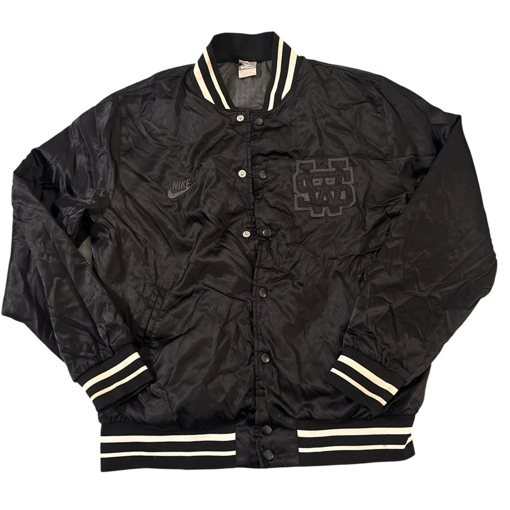 Nike Sportswear Tech Bomber RARE Authentic Flight Jacket Black sz Large (058)